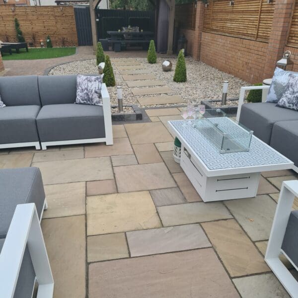 Autumn Brown Sandstone Patio Paving