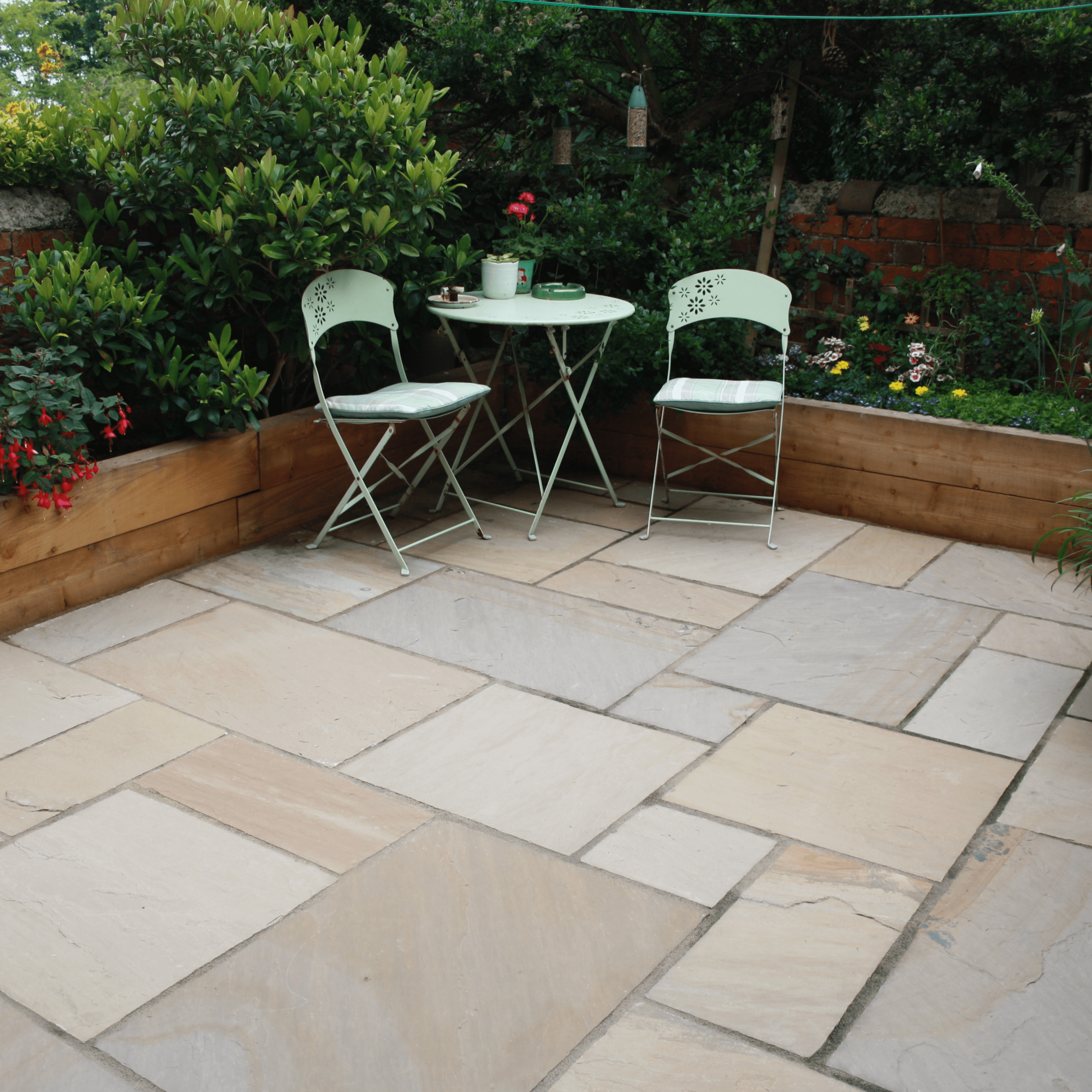 Autumn Brown Sandstone Patio Paving