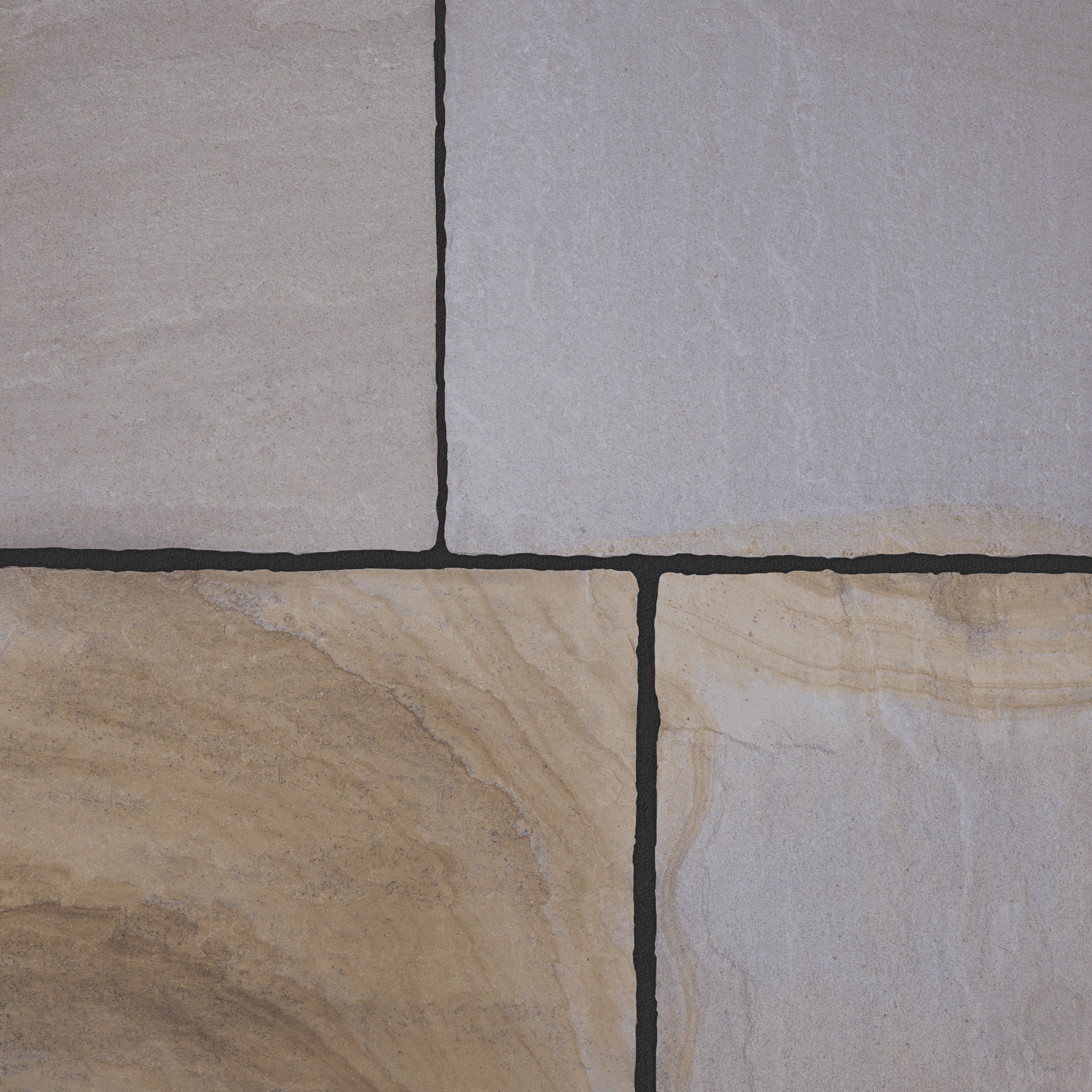 Golden Fossil Sandstone Patio Paving