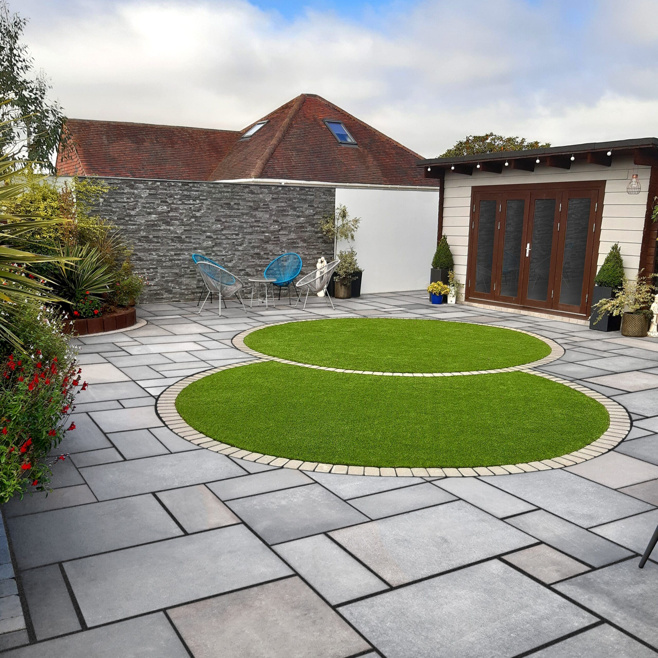 Harbour Grey Limestone Patio Paving