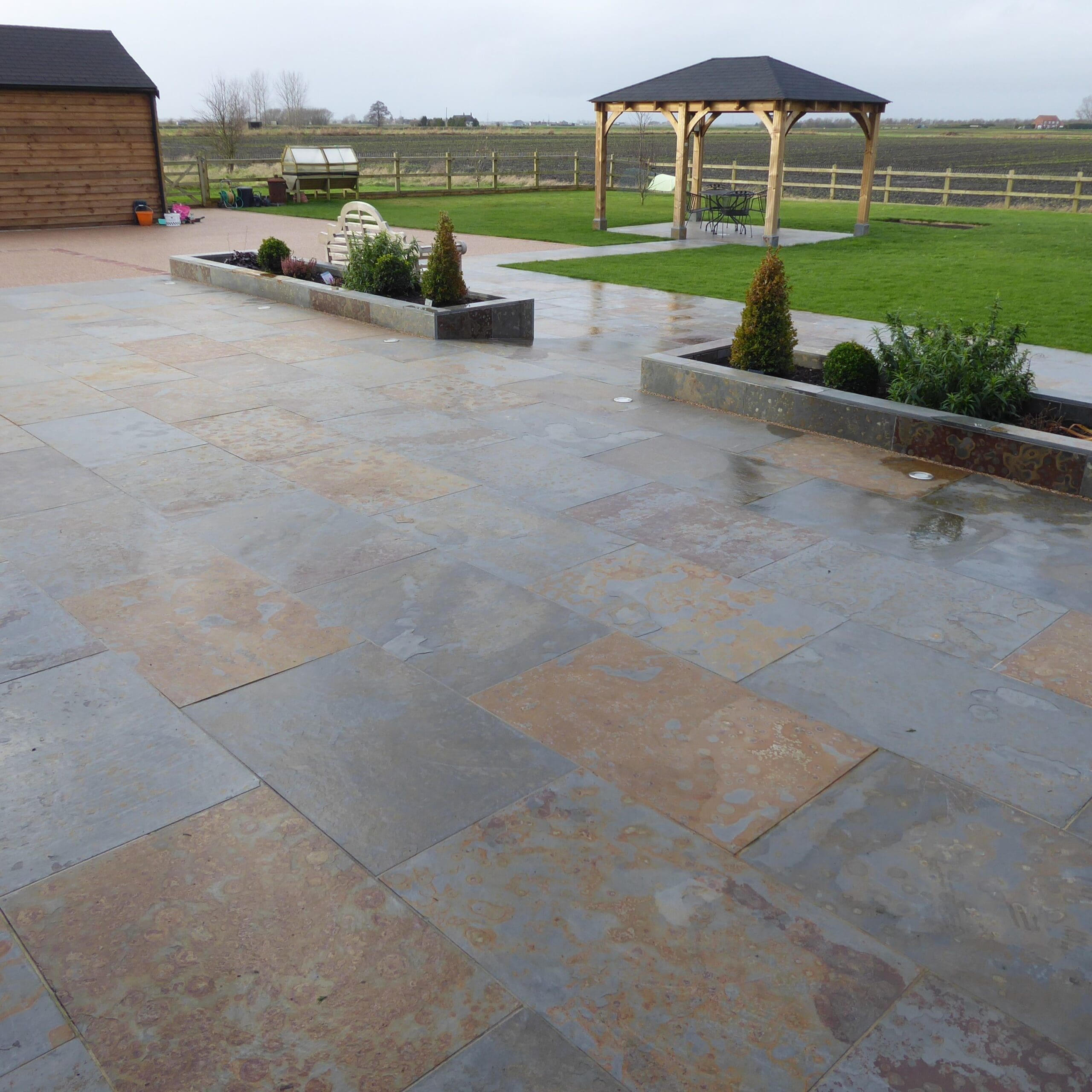 Copper Slate Patio Paving