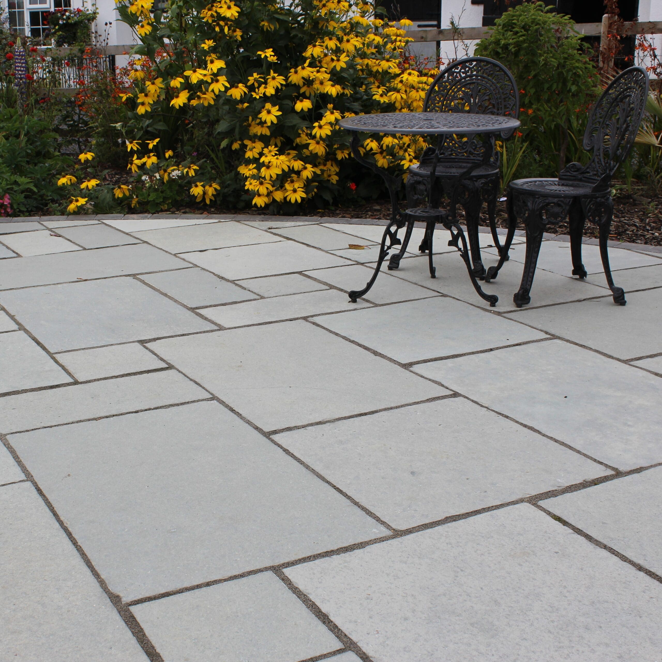 Steel Blue Limestone Patio Paving