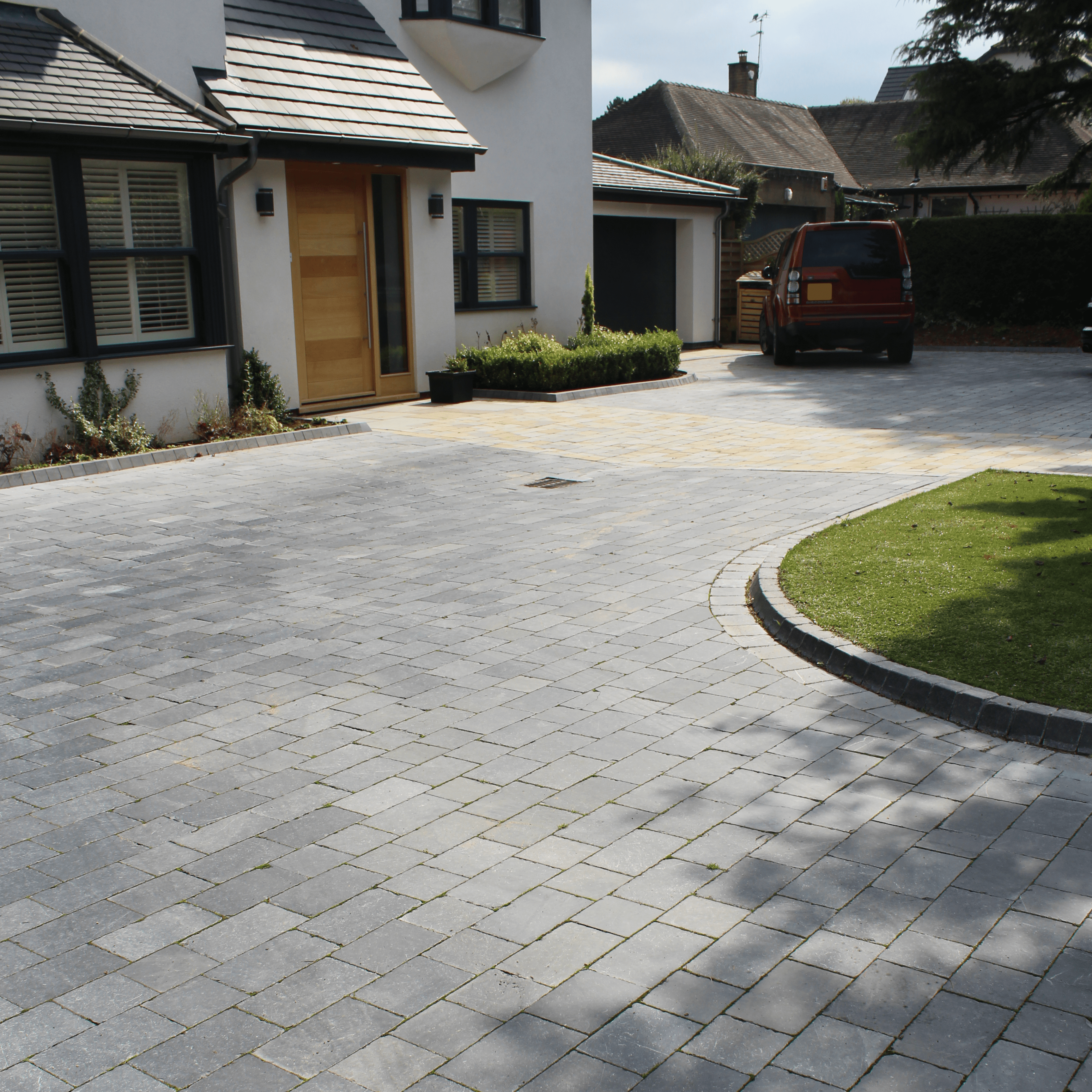 Midnight Blue Limestone Block Paving