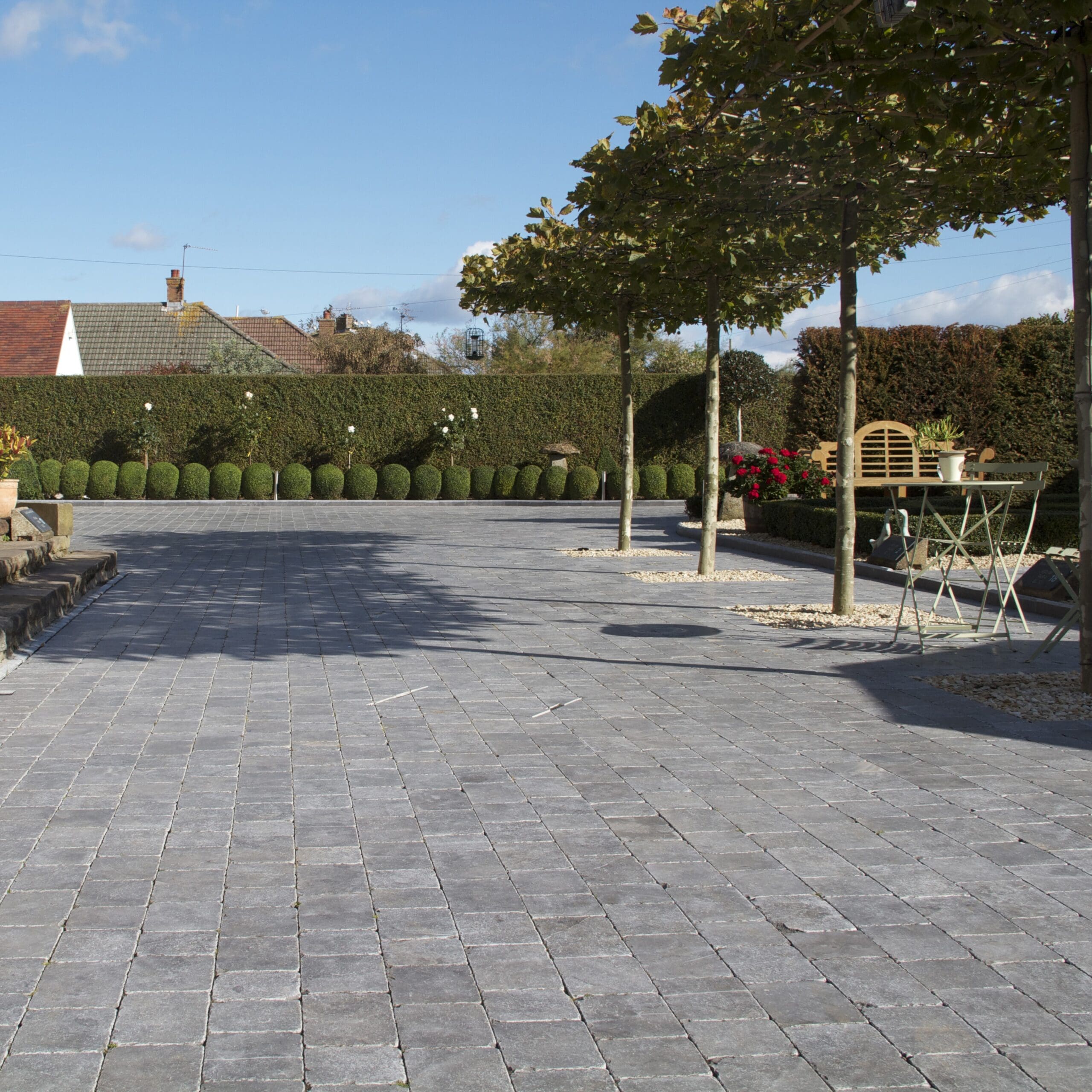 Midnight Blue Limestone Block Paving