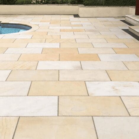 Cornsilk Sandstone Patio Paving