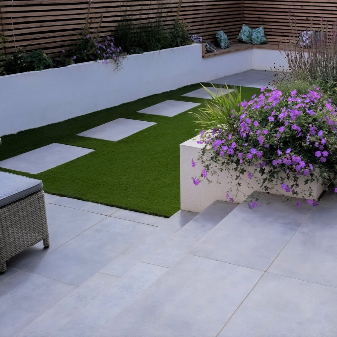 Carbon Black Limestone Patio Paving
