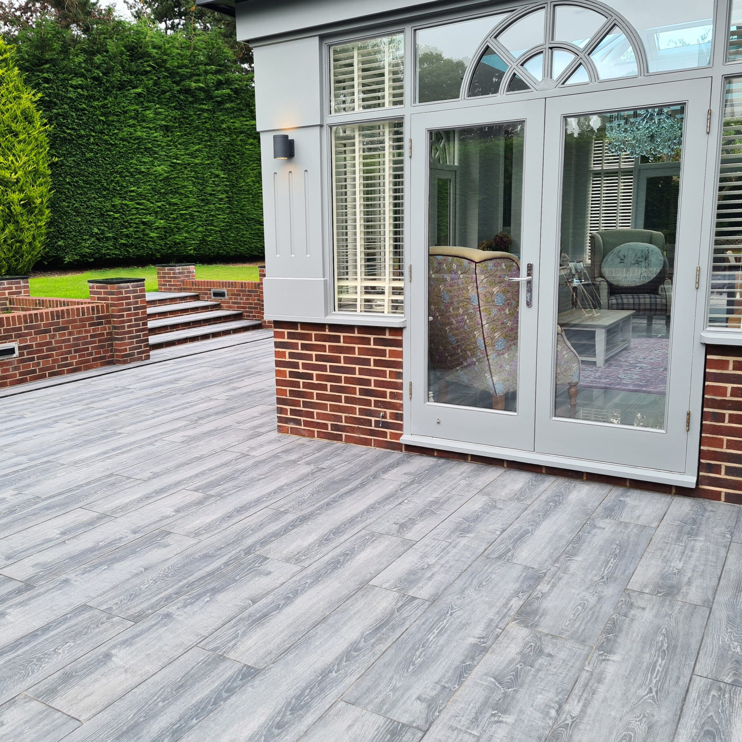 Burnt Oak Porcelain Paving