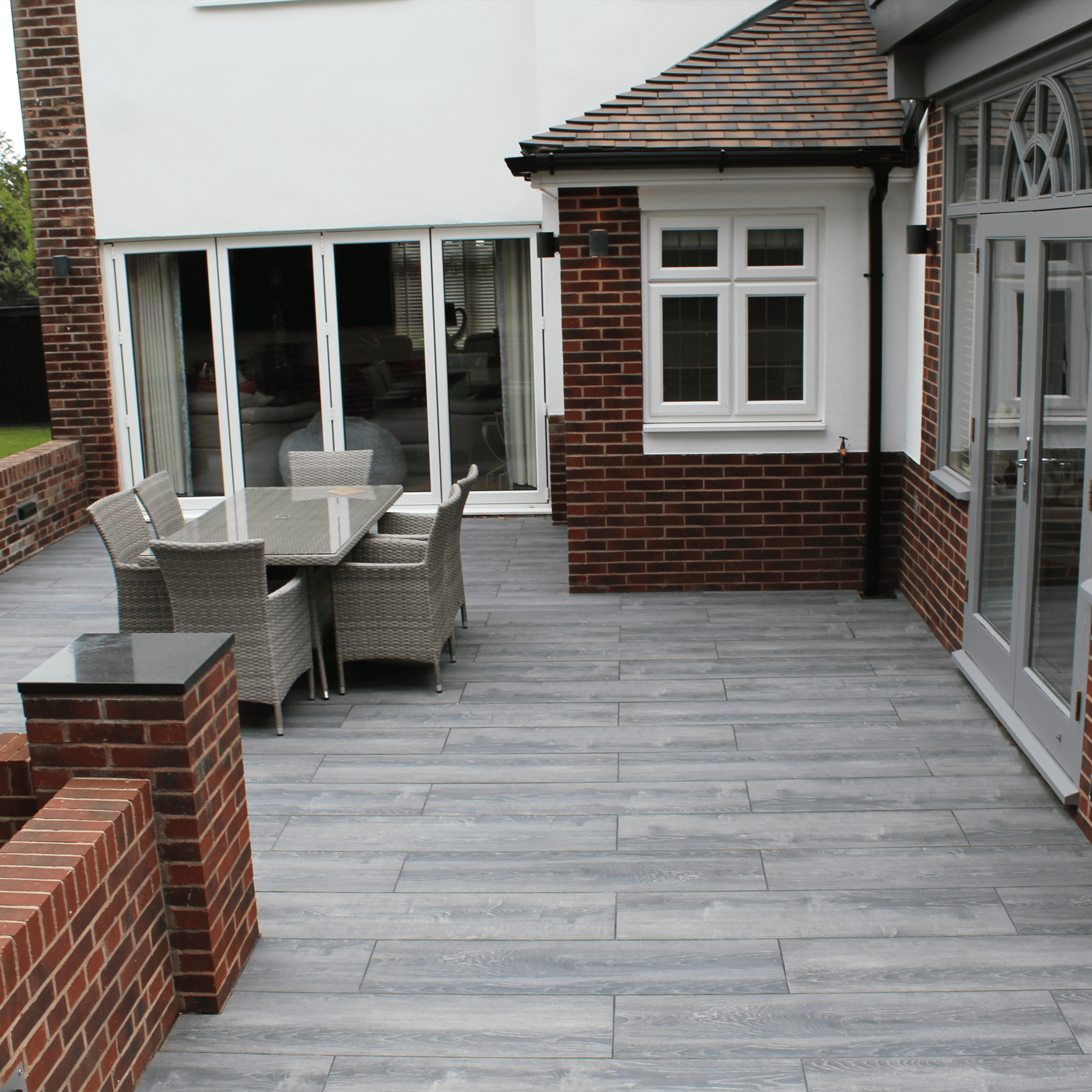 Burnt Oak Porcelain Paving